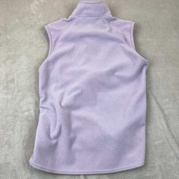 Eastern Mountain Sports Womens Vest Medium Purple Full Zip Fleece Mock Neck - Picture 11 of 11